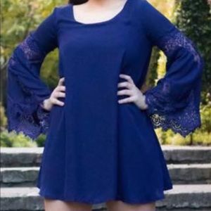 Long sleeve flow dress